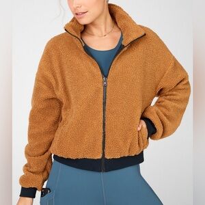 Fabletics Reversible Teddy Jacket in size Small
